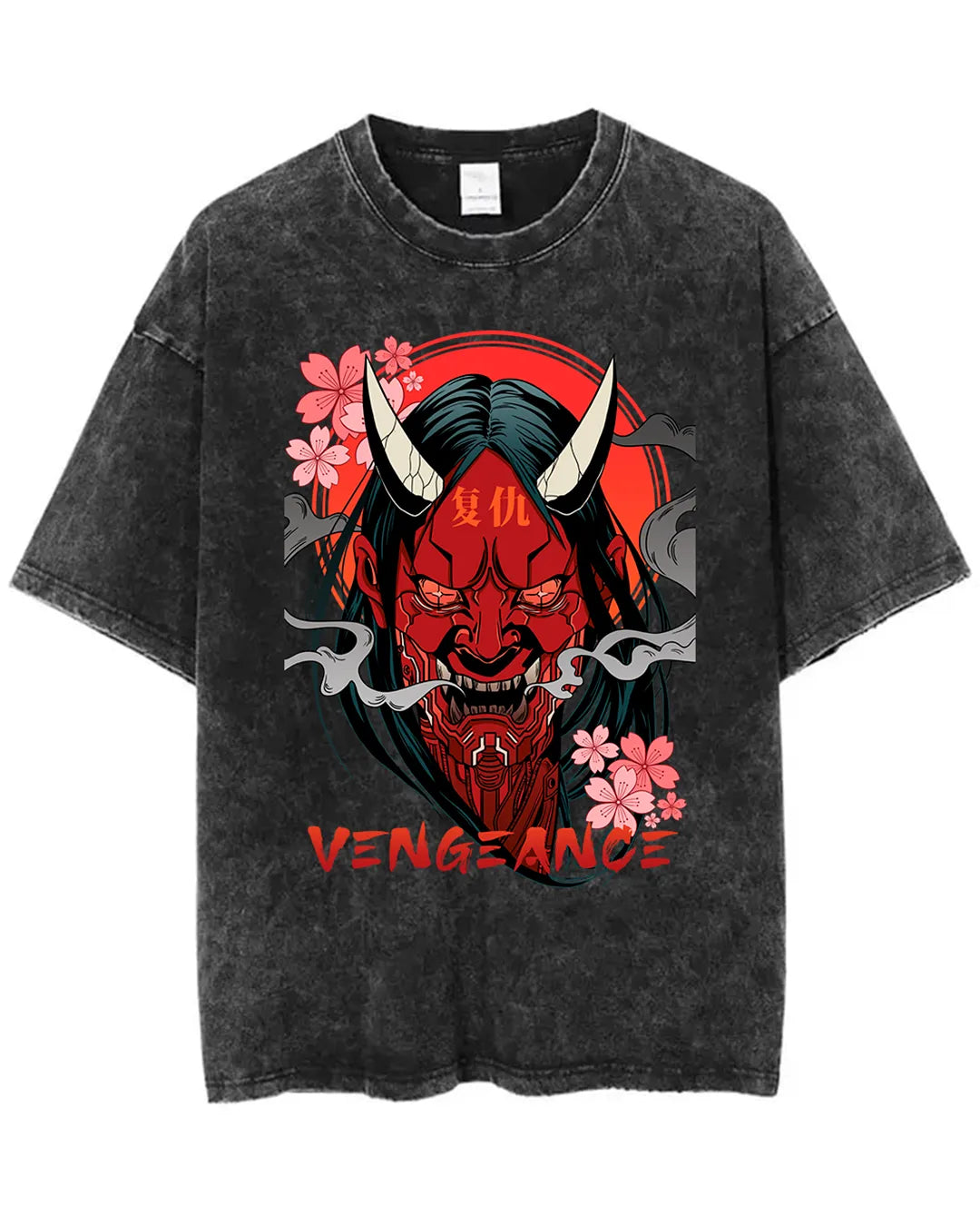 Hannya Vintage / T-shirt manga coton épais unisexe en précommande