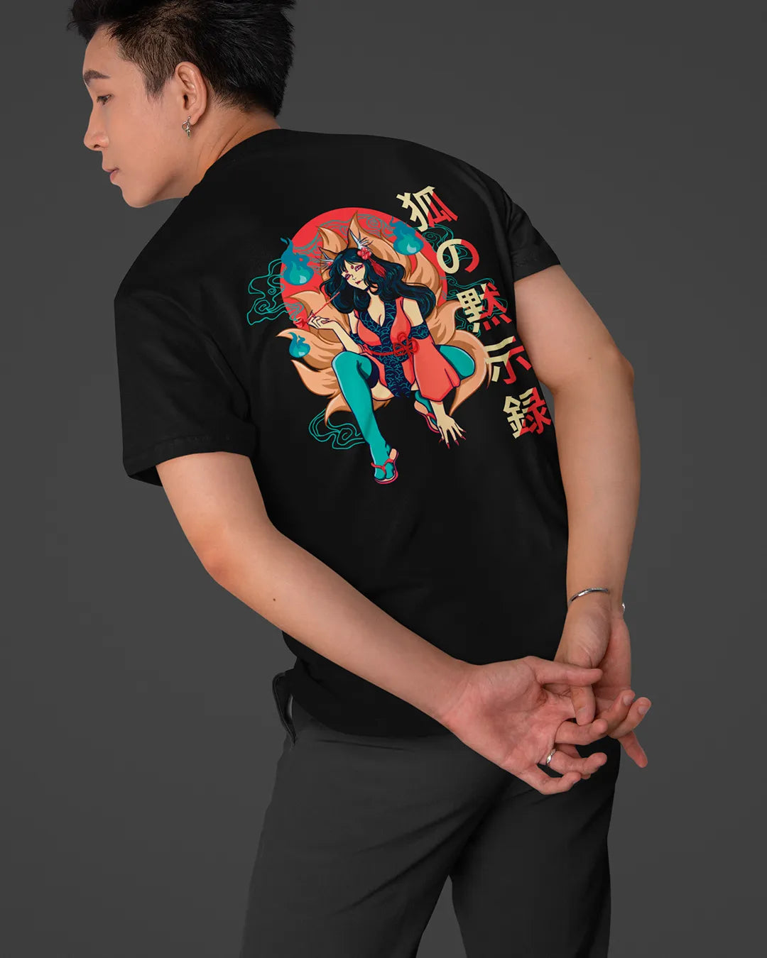Kitsune / T-shirt manga unisexe en précommande