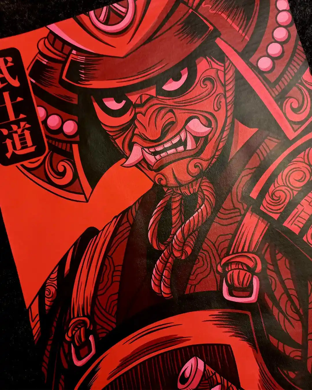Samourai Vintage / T-shirt manga coton épais unisexe en précommande