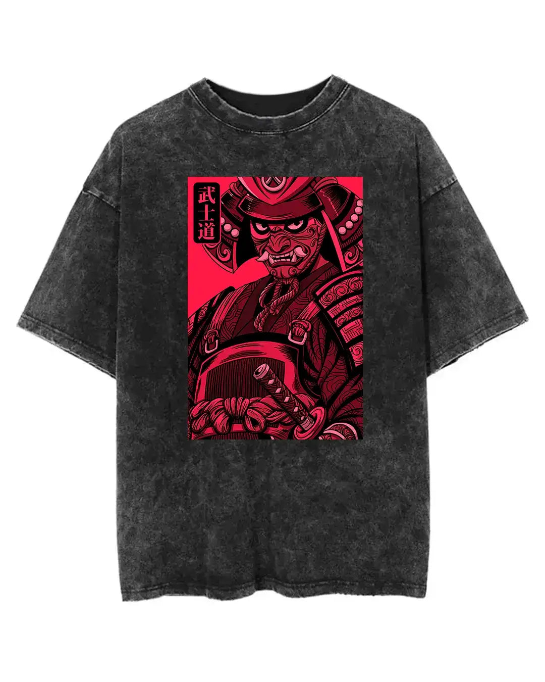 Samourai Vintage / T-shirt manga coton épais unisexe en précommande